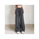  Casual Loose Pure Color Long Pants