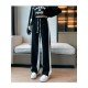  Loose Versatile Contrast Color Women's Long Pants