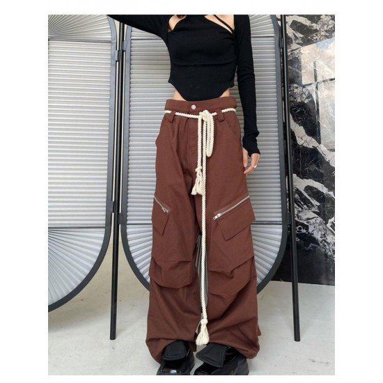 Designer Wide Leg Vintage Cargo Trousers