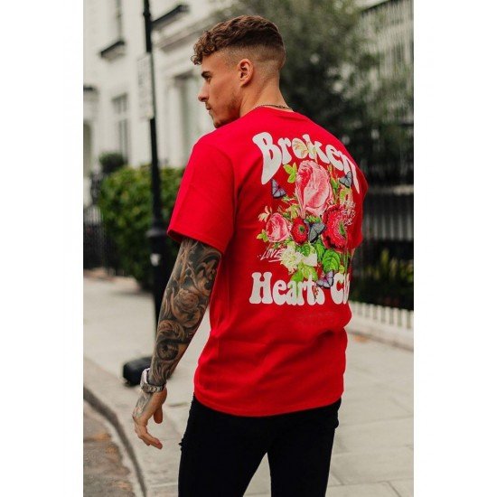  Summer Printed Casual Latest Red Tees For Men