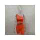 One Shoulder Cut Out Matching 2 Piece Short Sets