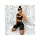 One Shoulder Cut Out Matching 2 Piece Short Sets