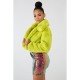  Pure Color Plush Short Jacket For Women