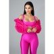  Pure Color Plush Short Jacket For Women