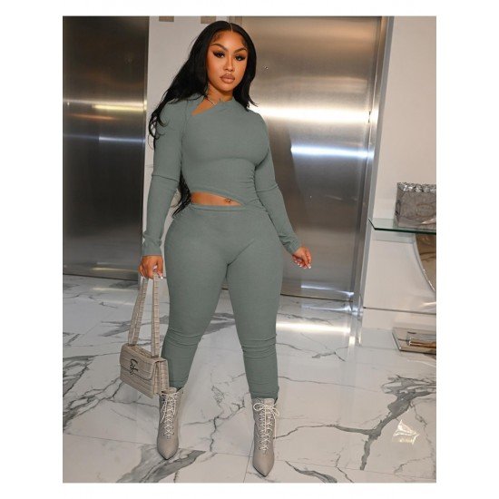  Sexy Tight Pure Color Hollow Out Women's Jumpsuit