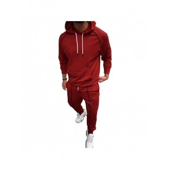  Casual Hooded Long Sleeve Men's Suits