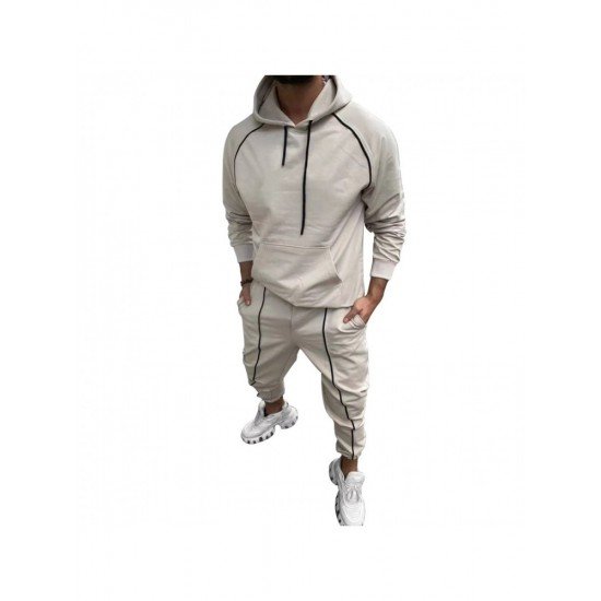  Casual Hooded Long Sleeve Men's Suits