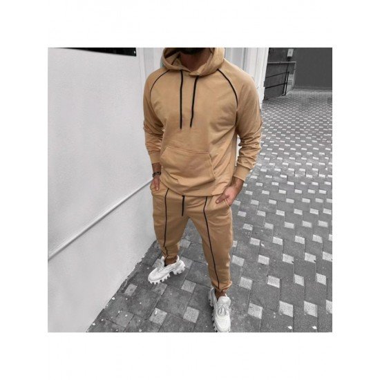  Casual Hooded Long Sleeve Men's Suits