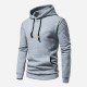  Casual Loose Pure Color Men's Hooded Sweater