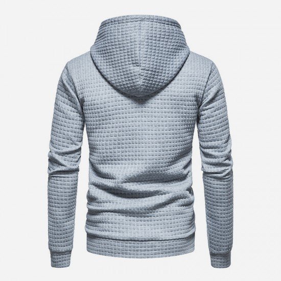  Casual Loose Pure Color Men's Hooded Sweater