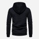  Casual Loose Pure Color Men's Hooded Sweater