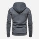  Casual Loose Pure Color Men's Hooded Sweater