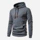  Casual Loose Pure Color Men's Hooded Sweater