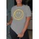 Simple Smile Face Printed Summer Women T Shirts