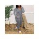  Casual Pure Color Women's Trouser Sets