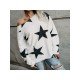 Casual Loose Star Printing Women's Long Sleeve Top