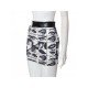 Elastic Waist Printed Mini Skirts For Women