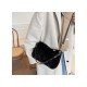  2022 New Fashion Plush Pure Color Women's Handbags