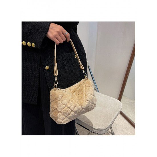  2022 New Fashion Plush Pure Color Women's Handbags