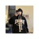  Fashion Versatile Letter Printing Hooded Men's Sweater