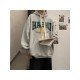  Fashion Versatile Letter Printing Hooded Men's Sweater