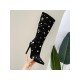  PU Pointed Rhinestone Women's High Heel Boots