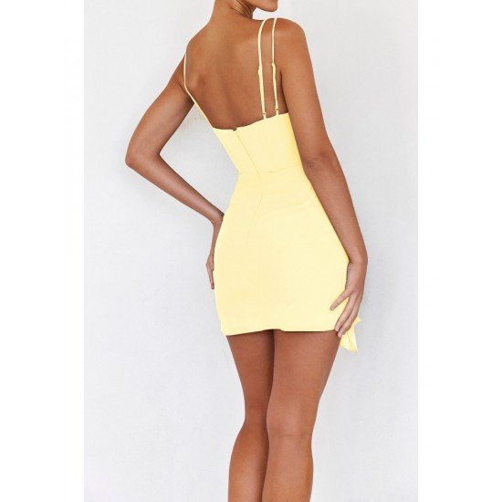 Summer Sexy Ladies Backless Spaghetti Straps Short Dress