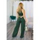 Summer Sleeveless Cut Out Tie Wrap Jumpsuits