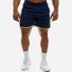  Contrast Color Beach Casual Shorts For Men