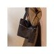 Travel Versatile Black Zipper Tote Bags