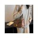  PU Crocodile Print Pure Color Women's Shoulder Bag