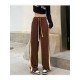 Vintage Black Loose Drawstring Long Pant Trousers