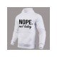 Casual White Letter Printed Hoodies Top Men