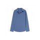  Men's Fashion Pure Color Pullover Long Sleeve Shirt