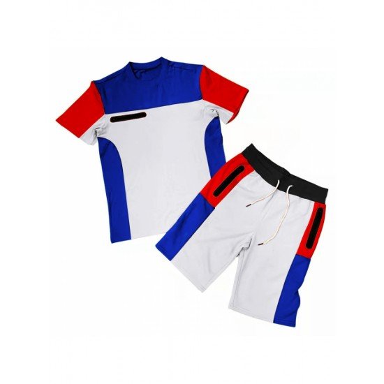 Fashion Casual Sport Short Sleeve Suits For Men