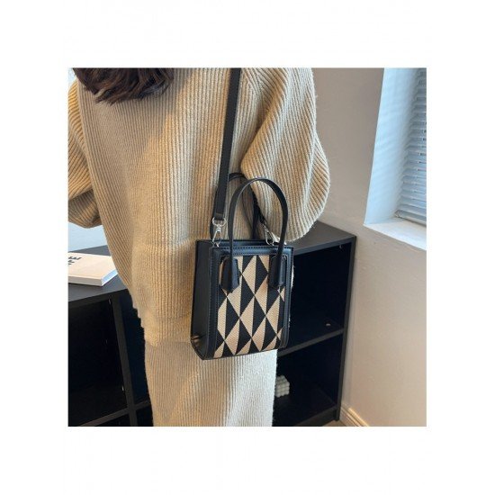  Fashion Contrast Color Women's Square Bags