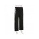 Casual Drawstring Black Trousers For Women