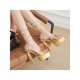 Bow Lace Up Ladies Platform Super High Heels