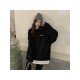  Casual Loose Letter Printing Round Neck Hoodies