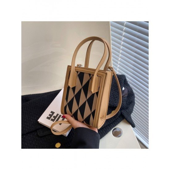  Fashion Contrast Color Women's Square Bags