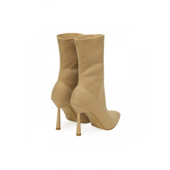 Simple Solid Mid Calf High Boots