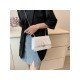  Sweet Simple PU Pure Color Chain Bag