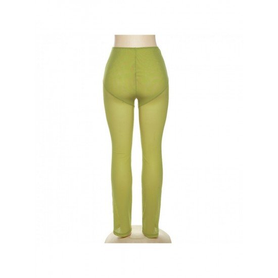 Elastic Waist Pencil Trousers For Women