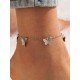 Butterfly Hollow Out Solid Beach Simple Anklets