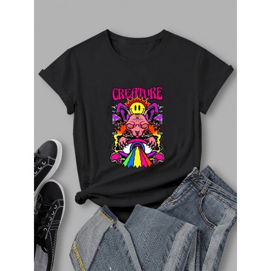 Funny Trendy Graphic Latest Tops For Women