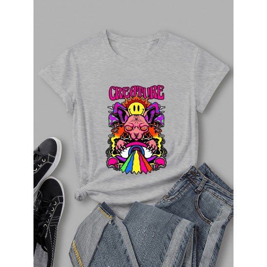 Funny Trendy Graphic Latest Tops For Women