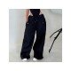  Fall Pure Color Casual Loose Women's Pants