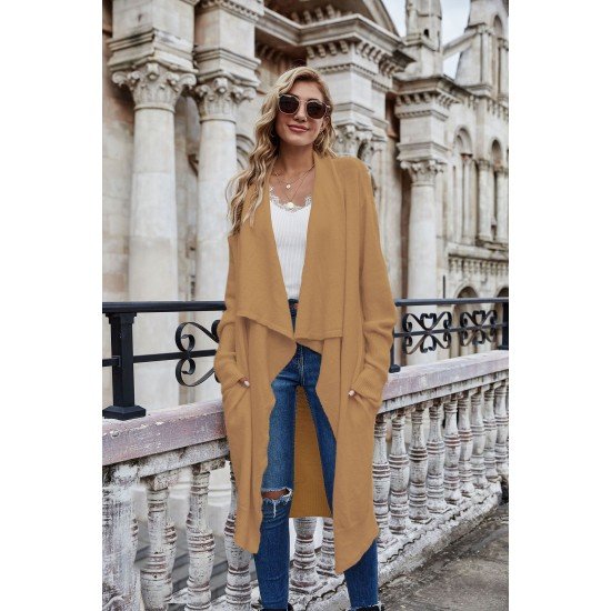  2022 Pure Color Loose Women's Knitted Coats