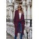  2022 Pure Color Loose Women's Knitted Coats