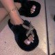  Warmth Starfish Rhinestone House Wear Slippers